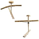 MOUDOAUER Primitive Fire Starter Tool Wood Bow Drill Survival Friction Kit Accessory for Camping Hiking Backpacking Fishing Picnic Hunting