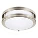 Drosbey 36W LED Ceiling Light Fixture, 13in Flush Mount Light Fixture, Ceiling Lamp for Bedroom, Kitchen, Bathroom, Hallway, Stairwell, Super Bright 3200 Lumens, 5000K Daylight White