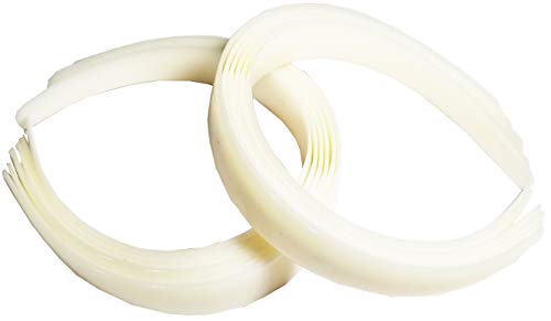 Craft Plastic No-Teeth DIY Headbands (12pc 1" (25mm) Plain Hair Bands)