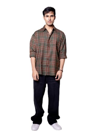 Image of Men's Regular Fit Reversible Checkered Shirt