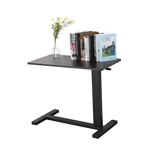MorNon Ajustable Mesa de Ordenador Portatil con Ruedas con Tapa de Plástico para Quienes Están Confinados a la Cama y se Puede Usar en El Hogar