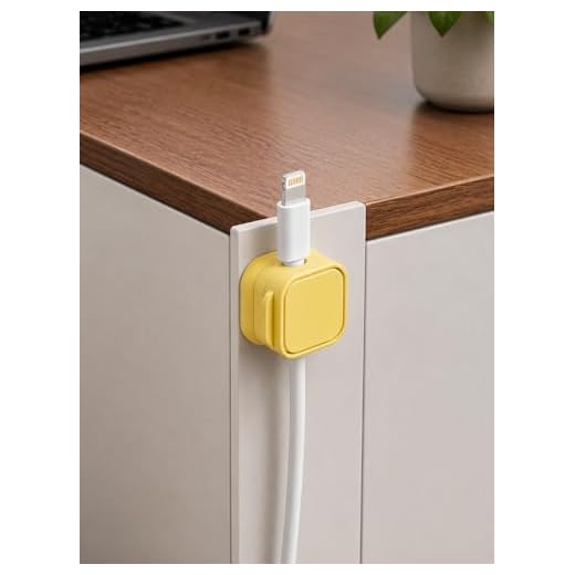 4 Pack Magnetic Cable Clips for Desk, Charging Wire Organizer Holder for USB Cords Earphone Cables and Phone Charger Wires