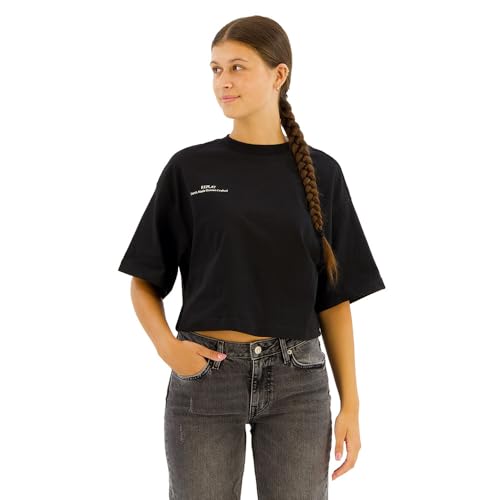 Replay W3147d T-Shirt Femme confection haut de gamme aux finitions épurées