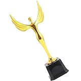 PRETYZOOM Plastiktrophäe Goldfarbener Engel Auszeichnung für Kinder Leichter Kunststoffpokal Geeignet für Wettbewerbe und Bildungseinrichtungen Besondere Preise und Anerkennung
