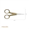 Fiskars 5" Recycled Micro-Tip Fabric Scissors - Sustainable, Sharp, Detail Craft Scissors for Embroidery and Sewing - Craft and Fabric Cutting - Beige #5