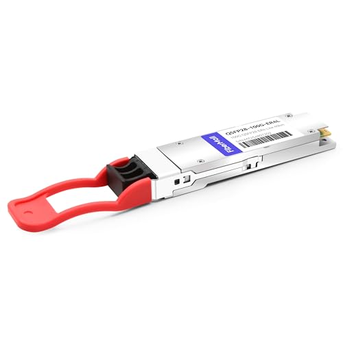 Image of QSFP28 100G ER4 Lite Transceiver Module,Compatible with Brocade 100G-QSFP28-ER4-40KM,100GBASE-ER4 QSFP28 1310nm LAN WDM 40km with FEC,30km Without FEC LC SMF DDM