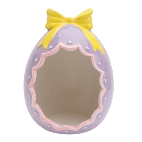 Décoration de Pâques en céramique pour petit animal et maison hamster pourpre