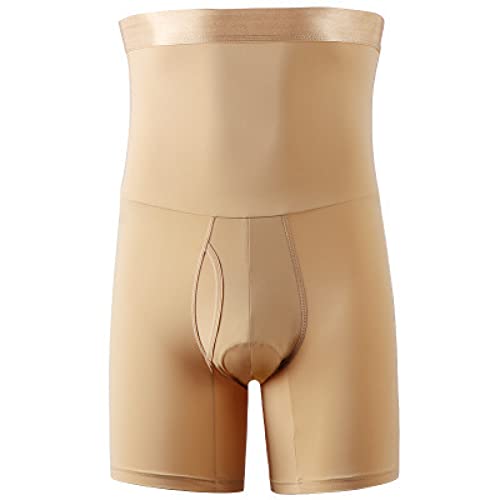 Pantalones cortos moldeadores reduce tripa para hombre que eliminan el volumen bajo los trajes