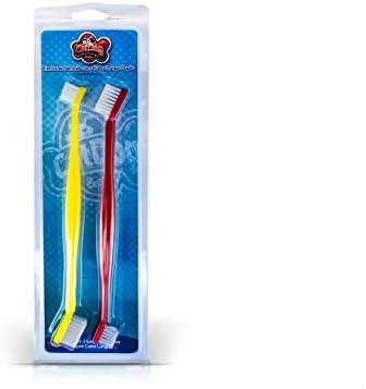 Kit Bucal 2 escovas cabo longo para escovar os dentes de Cães e G...