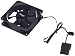 Produktbild AKYGA AW-8A-BK Gehäuselüfter 80 mm Lüfter für PC Molex 12 V Schwarz 2000 RPM