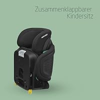 Maxi-Cosi Tanza i-Size, Klappbarer Kindersitz, 3,5-12 Jahren, 100–150 cm, 10 Kopfstützenpositionen, Tragbarer Reiseautositz, G-CELL Seitenaufprallschutz, Umweltfreundliche Produktion, Full Black – Ansicht 3