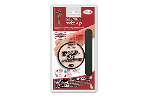 Alpino Cera Fx para Heridas Falsas | Carne Falsa Maquillaje | Cera para Deformaciones | Cicatrices Artificiales para Halloween | Disfraces y Efectos Especiales
