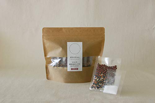 にじいろ酵素玄米ミックス4合用 酵素玄米ごはんの素 酵素玄米Labo Labo炊飯器に最適 酵素玄米炊飯器用 自然栽培 無農薬 小豆 古代米 Laboオリジナルブレンド塩