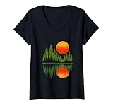 Photo Gallery donna vintage wildlife forest, alberi e amanti della natura, uomini donne maglietta con collo a v Photo Gallery donna vintage wildlife forest, alberi e amanti della natura, uomini donne maglietta con collo a v
