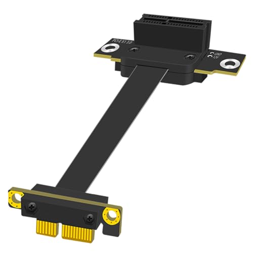 GLOTRENDS 100mm PCIe 3.0 X1 Riser Kabel dla kart M.2, WiFi, Firewire, USB, kart dźwiękowych itp.