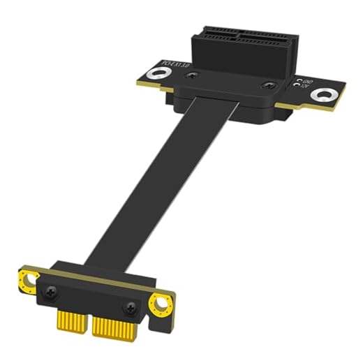 GLOTRENDS 100mm PCIe 3.0 X1 Riser Kabel für M.2, WiFi, Firewire, USB, Soundkarten, etc