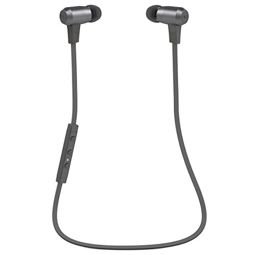 NuForce Optoma BE6i Wireless Bluetooth Headphones with aptX, AAC and Long Battery Life, Grey