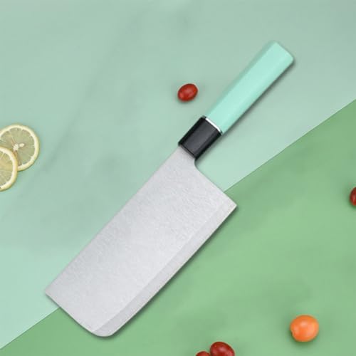 Image of Machado Cleaver Knife Set - Stainless Steel Butcher Knife with Easy Grip Handle & Sharpening Rod - Heavy Duty Kitchen Knife for Meat, Poultry, Fish & Vegetable Chopping