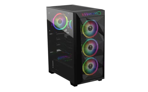 GAMDIAS Gabinete Gamer Athena M1 RGB Sem Fans, ATHENA M1 ELITE