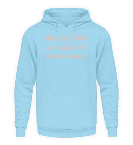 Sweat à capuche bleu idéal pour vos sorties urbaines et soirées fraîches S