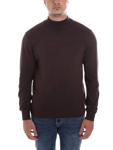Pull marron homme Yes-zee M815 pour vos sorties décontractées