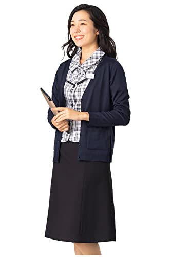 (アッドルージュ) AddRouge カーディガン Vネック 秋冬 きれいめ 制服 事務服 企業制服 ユニフォーム オフィス 【j8057】