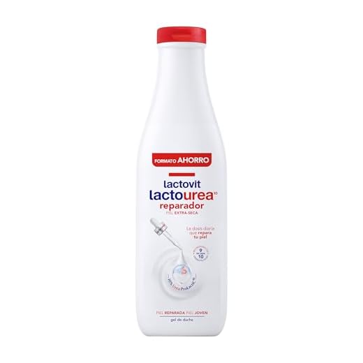 Lactovit - Gel de Ducha Reparador Lactourea. Hidrata, Nutre y Repara. Piel Reparada y Joven, Textura Cremosa y Ligera, con Urea ProLactic10, para Pieles Muy Secas o Extra Secas - 750 ml
