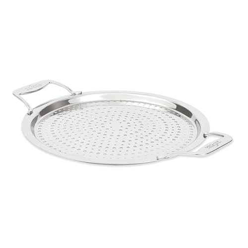All-Clad Accessory, Stainless Steel Strain & Splatter Guard, 10.5-Inch, Easy, Mess-Free Straining, Multifunctional Design, Pots and Pans, Cookware, Kitchen Gadgets, Cooking Tools, Silver by All-Clad - Used condition - US$65.03