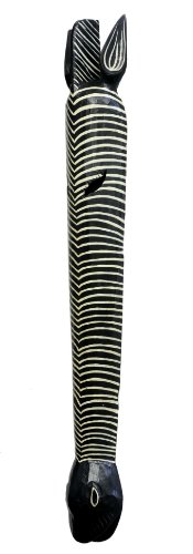 G6 Collection 39" Wooden Tribal African Zebra Wall Mask Plaque Hanging Hand Carved Home Decor Accent Art Unique Sculpture Wood Decoration Handmade Handcrafted Gift Decorative Mask 39" Zebra Mask #TOP2