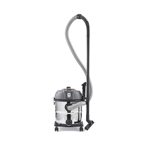 GEEPAS Wet & Dry Vacuum Cleaner 240V | 20L Iron Tank 19Kpa Suction HEPA Filter 4.5m Cable Portable Cord Storage | Powerful Blow Function for Car Garage Workshop Cleaning Carpet | 2 Year Warranty 1400W