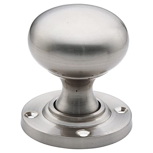 Ironmongery Solutions® Bun Mortice Knob for Doors Rim Lock Knobs, Gate Handle, Rim Knob, Door Knob Handles in Polished Nickel and Satin Nickel Finish Available in 63mm & 50mm. (63mm, Polished Nickel)