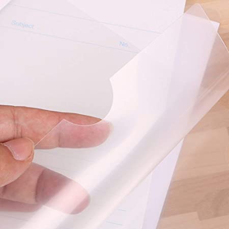 Image of KEEPING Plastic Strip File Folder for Document Sliding Bar Report Covers,30 Sheet Capacity, Transparent Resume Presentation File Folders Organizer Binder for A4 Size Paper Patti File (10 Pack)