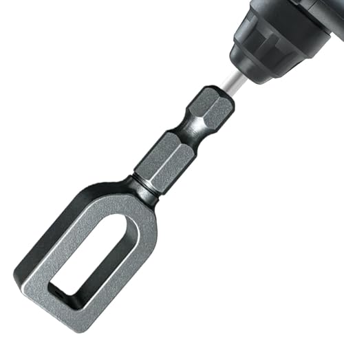 Taladro de alambre, herramienta de tornado de alambre para taladro, conector pequeño multifuncional de aleación, para encuadernación, bobinado, atado, cableado, valla, jardinería, manualidades