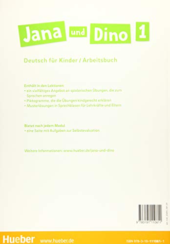 Jana & Dino 1 Arbeitsb.(ejerc.): Deutsch für Kinder / Arbeitsbuch: Vol. 1