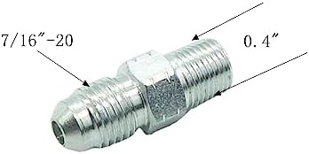 CDQBWKJGFJ 3 Pcs Pipe Adapter 1/4" Male 37° Flare JIC(7/16"-20) x 1/8" Male NPT Plated Steel Hydraulic Fitting