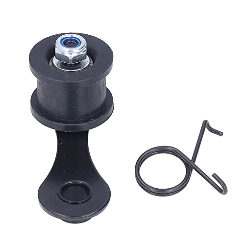 Fydun Kettenspanner, Schwarz Metall Hochleistungs-Kettenrollenspanner Mit Frühling Für Street Dirt Pit Bike ATV Quad Scooter
