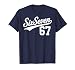 Six Seven Baseball Style Number 67 Sports Slang Meme Kids T-Shirt