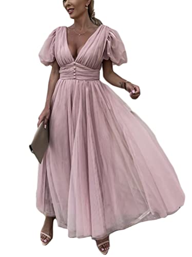 Design: Tinta unita, scollo a V, senza maniche, vita alta, cerniera, spacco, abito lungo elegante, abito da festa, abito avvolgente.