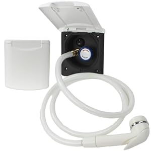 Generisch Außendusche mit Schlauch und Schalter