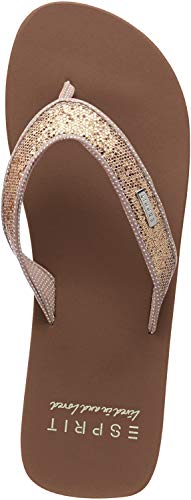 ESPRIT Damen Glitter Thongs Pantoletten Beige (Cream Beige 295), 38 EU