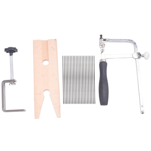 yomoe 1 ensemble professionnel de scie de bijoutier ensemble d'outils de scie cadre de scie 144 lames en bois broche pince bois métal aussi