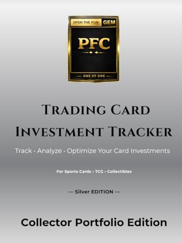 Trading Card Investment Tracker: Track, Analyze & Optimize Your Trading Card Portfolio – 100 Card Portfolio Silver Edition (PackFunCards Trading Card Investment Serie)