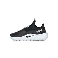 Nike Little Kid's Flex Runner 4 Running Shoe, Black/Black-White, 3Y