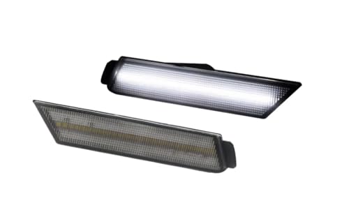 Piloto Trasero Caravana Para Chevrolet Para Camaro 2010-2014 2015 LED Blanco Guardabarros Delantero/trasero Luces Indicadoras Laterales Luces Señal Giro Remolques Faros Traseros(2pcs Front White)