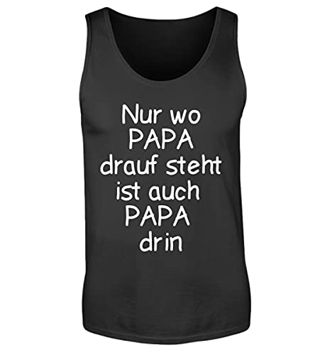 Débardeur pour homme noir XL vêtement sans manches coton été Papa