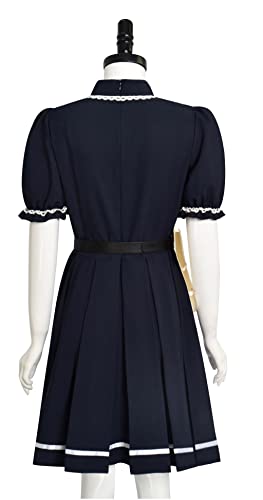 Pinom 2023 Children Of The Corn Cosplay Horror Movie Isaac Costume Blue Dress Skirt Halloween Uniform For Womens And Kids (Adult Blue, Medium) #TOP2