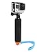MyGadget Monopod Flotante para GoPro Grip de Mano Flotador - Empuñadura Selfie con Tornillo Ajustable para Cámaras de Acción GoPro Hero 8 7 6 5 4 – Naranja