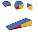 WAZHOU Gymnastics Wedge Mat Folding Incline Gym Mat Foldable Gymnastics Training Equipment Gymnastics Tumbling Mat For Sport(150x75x35cm)