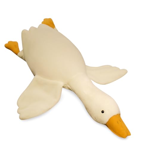 Image of ADORA Swan Duck Stuffed Animal Plush Soft Toy - 90cm, Soft Smooth Goose Duck Plush Stuff Toy Gifts for Child Boys Girls (White)