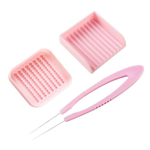 Baoblaze Lot de 3 Pinces à Double Aiguille de 2,6 mm pour Perles à fusible, de Plateau de prélèvement